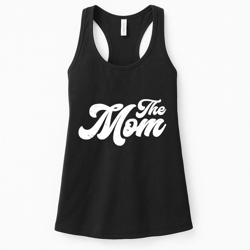 Retro The Mom Matching Family Womens Tank Top