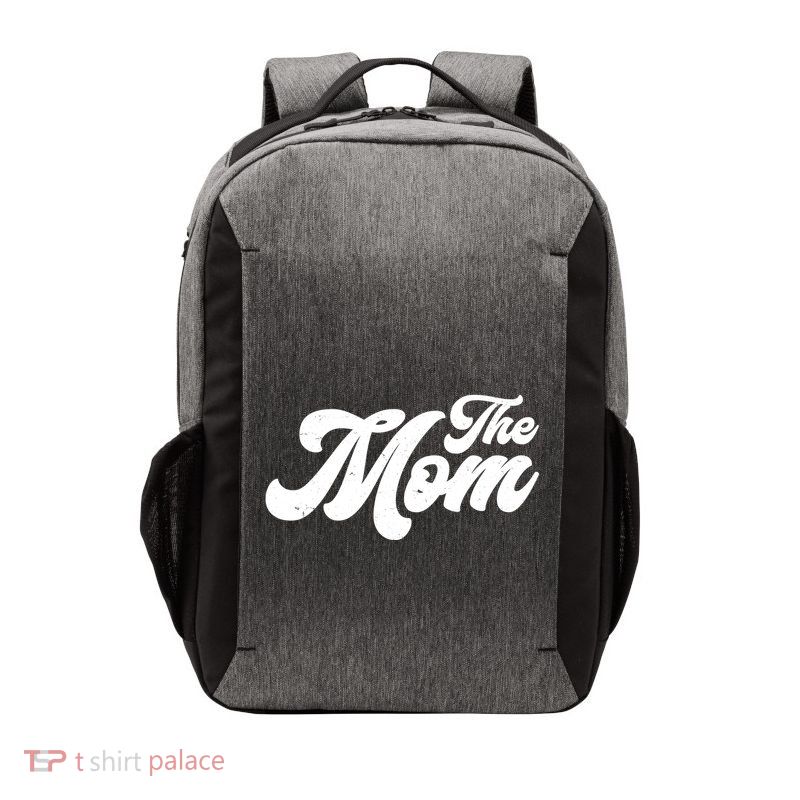 Retro The Mom Matching Family Vector Backpack