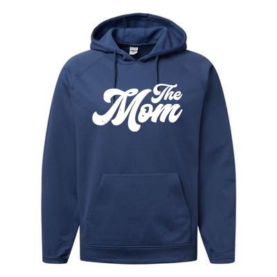 Retro The Mom Matching Family Performance Fleece Hoodie