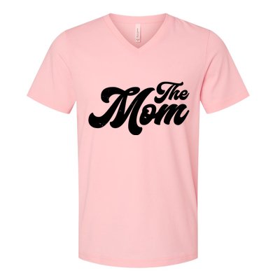Retro The Mom Matching Family V-Neck T-Shirt