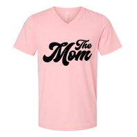 Retro The Mom Matching Family V-Neck T-Shirt