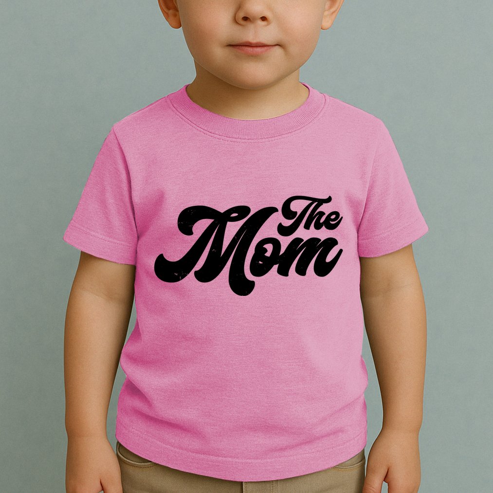 Retro The Mom Matching Family Toddler T-Shirt