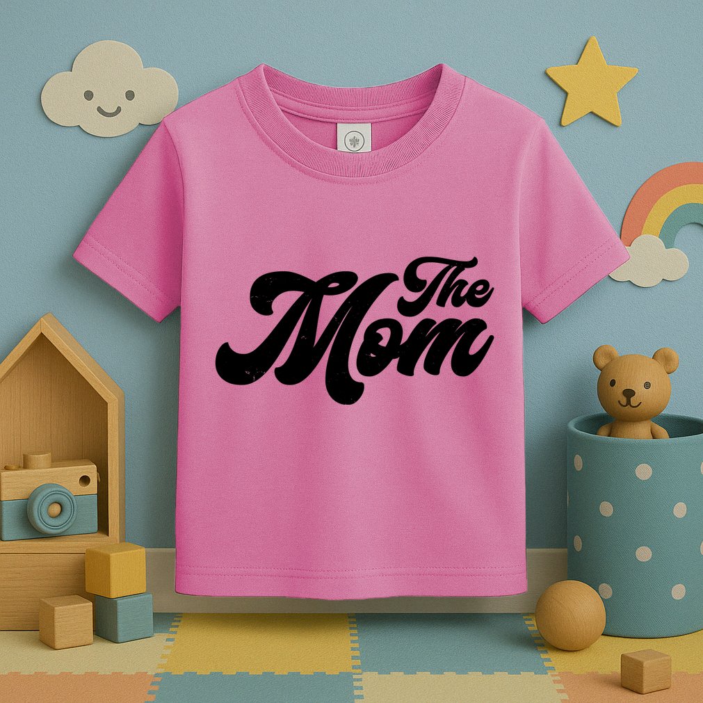 Retro The Mom Matching Family Toddler T-Shirt