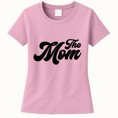 Retro The Mom Matching Family Womens T-Shirt