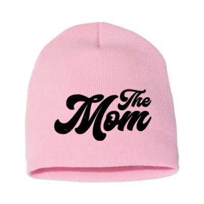 Retro The Mom Matching Family Short Acrylic Beanie