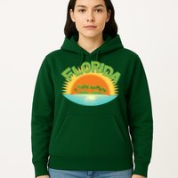 Retro Tropical Florida Coastline  Hoodie