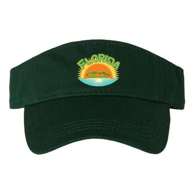 Retro Tropical Florida Coastline  Visor
