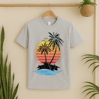 Retro Tropical Island T-Shirt