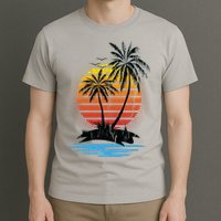 Retro Tropical Island T-Shirt