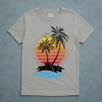 Retro Tropical Island T-Shirt