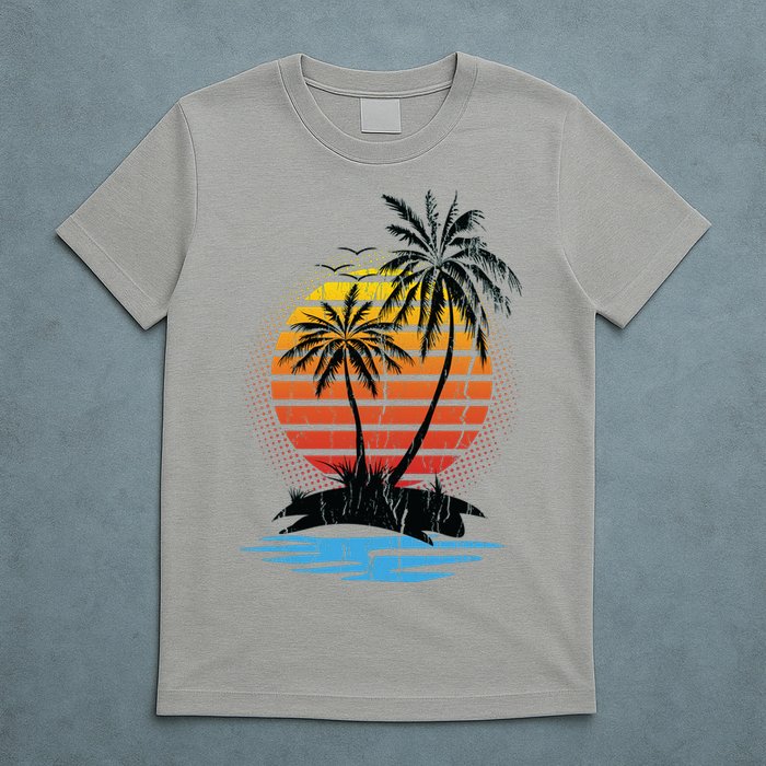 Retro Tropical Island T-Shirt