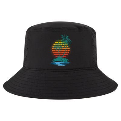 Retro Tropical Island Cool Comfort Performance Bucket Hat