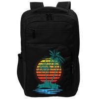 Retro Tropical Island Impact Tech Backpack