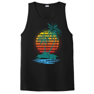 Retro Tropical Island PosiCharge Competitor Tank