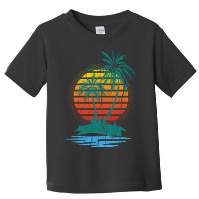 Retro Tropical Island Toddler T-Shirt