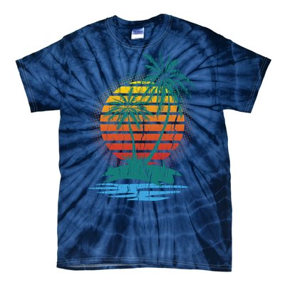 Retro Tropical Island Tie-Dye T-Shirt