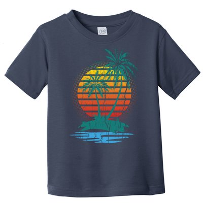 Retro Tropical Island Toddler T-Shirt