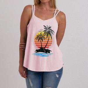 Retro Tropical Island Women's Strappy Tank