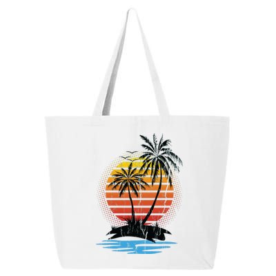 Retro Tropical Island 25L Jumbo Tote