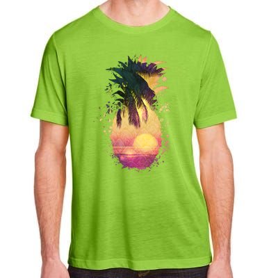 Retro Tropical Pineapple Adult ChromaSoft Performance T-Shirt