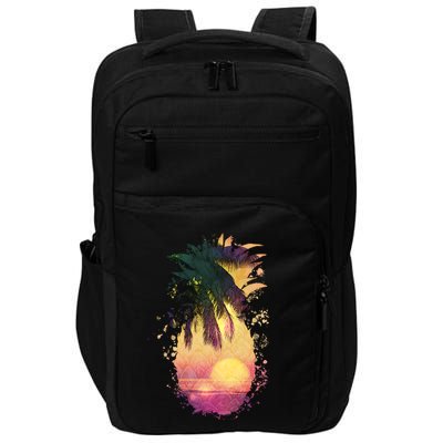 Retro Tropical Pineapple Impact Tech Backpack