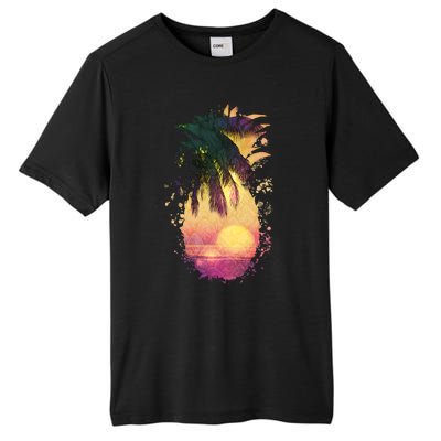 Retro Tropical Pineapple Tall Fusion ChromaSoft Performance T-Shirt