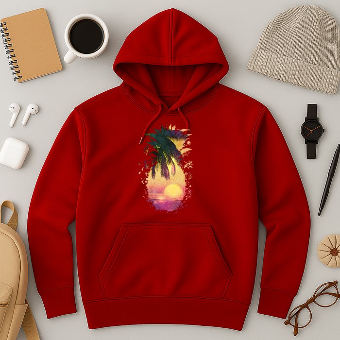 Retro Tropical Pineapple Hoodie
