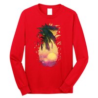 Retro Tropical Pineapple Long Sleeve Shirt