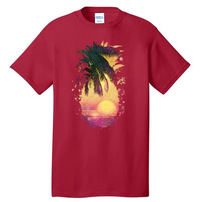 Retro Tropical Pineapple Tall T-Shirt