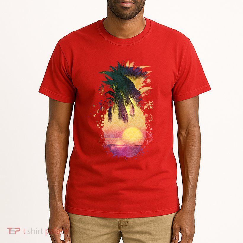 Retro Tropical Pineapple Tall T-Shirt