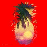Retro Tropical Pineapple 16 in Basic Backpack