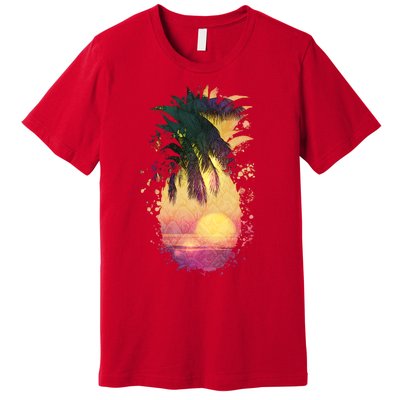 Retro Tropical Pineapple Premium T-Shirt