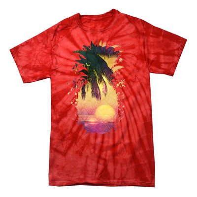 Retro Tropical Pineapple Tie-Dye T-Shirt