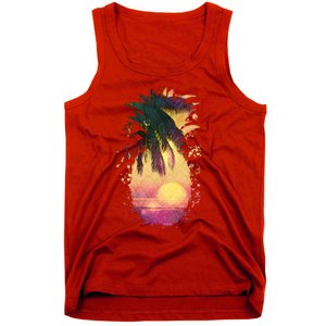 Retro Tropical Pineapple Tank Top