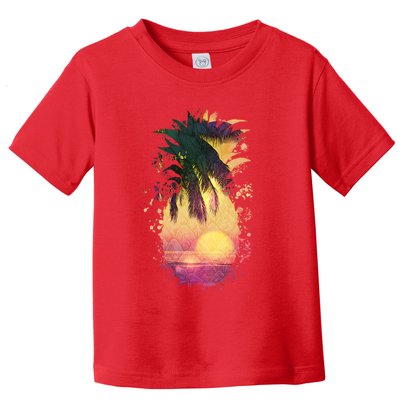 Retro Tropical Pineapple Toddler T-Shirt