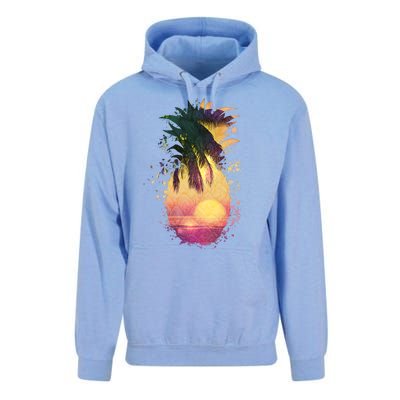 Retro Tropical Pineapple Unisex Surf Hoodie