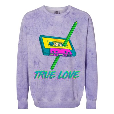 Retro True Love Colorblast Crewneck Sweatshirt