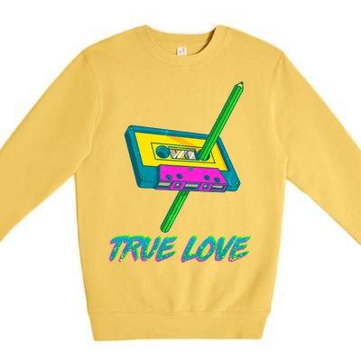 Retro True Love Premium Crewneck Sweatshirt