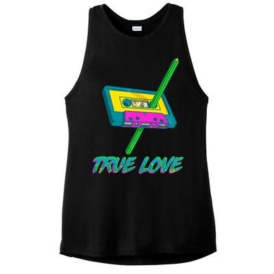 Retro True Love Ladies PosiCharge Tri-Blend Wicking Tank