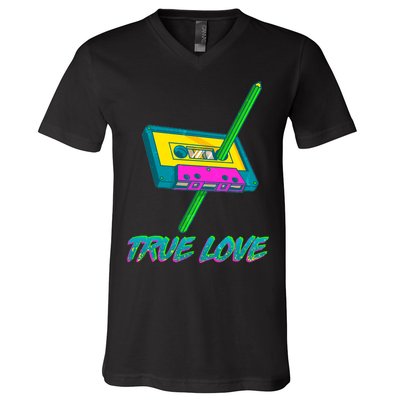 Retro True Love V-Neck T-Shirt