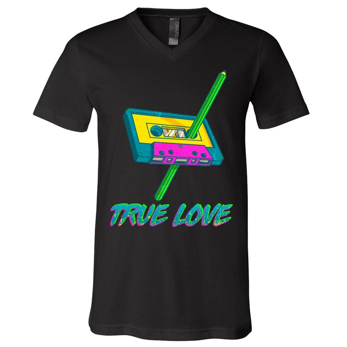 Retro True Love V-Neck T-Shirt