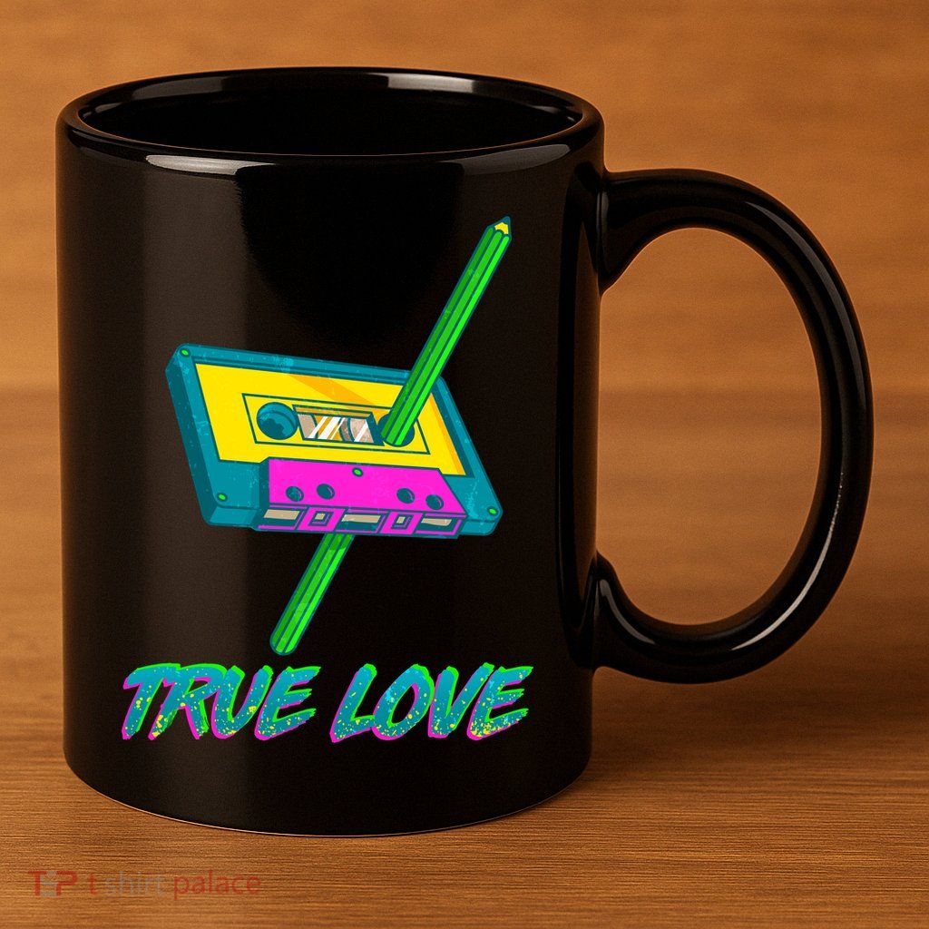Retro True Love 11oz C Handle Ceramic Mug