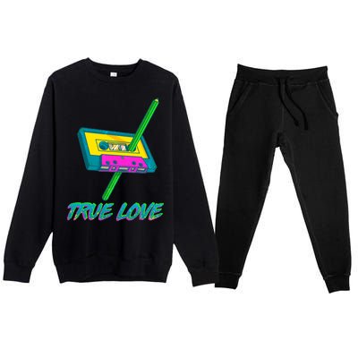 Retro True Love Premium Crewneck Sweatsuit Set