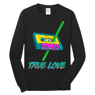 Retro True Love Tall Long Sleeve T-Shirt