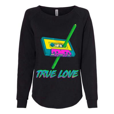 Retro True Love Womens California Wash Sweatshirt