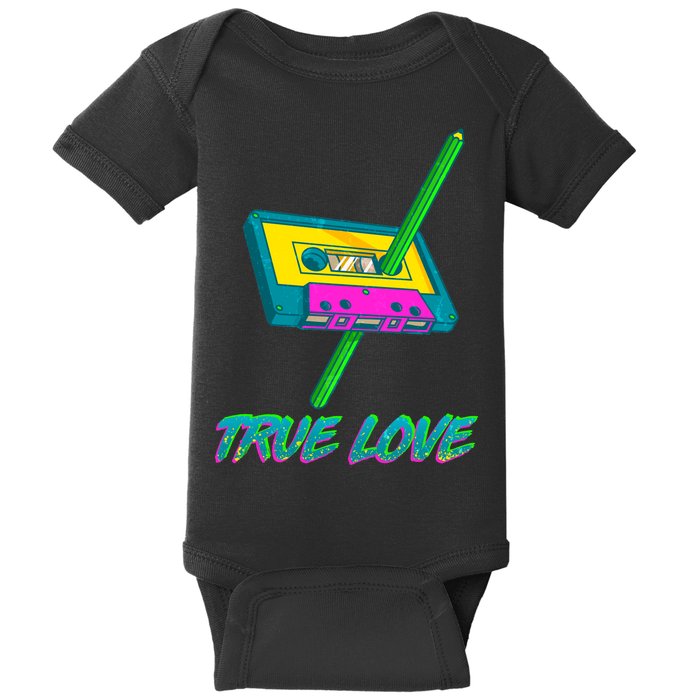 Retro True Love Baby Bodysuit