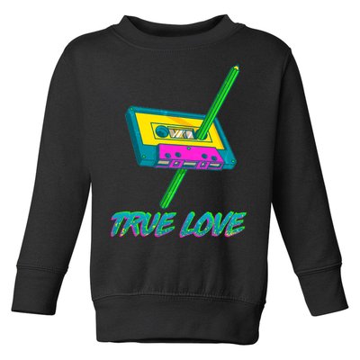 Retro True Love Toddler Sweatshirt