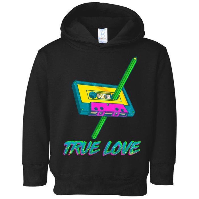 Retro True Love Toddler Hoodie