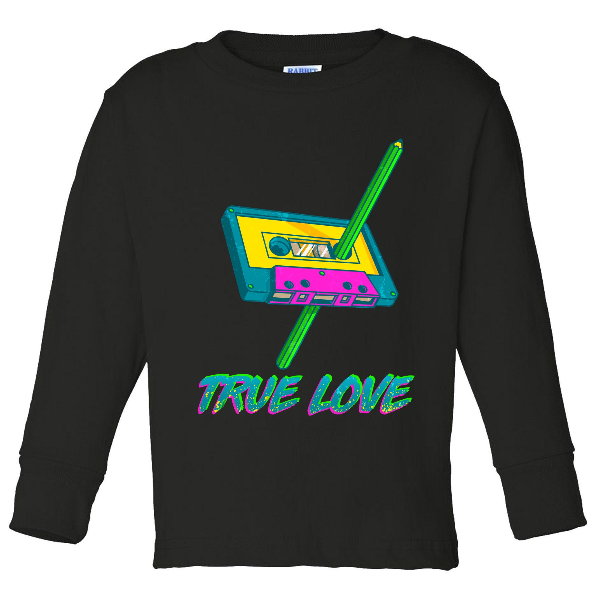 Retro True Love Toddler Long Sleeve Shirt