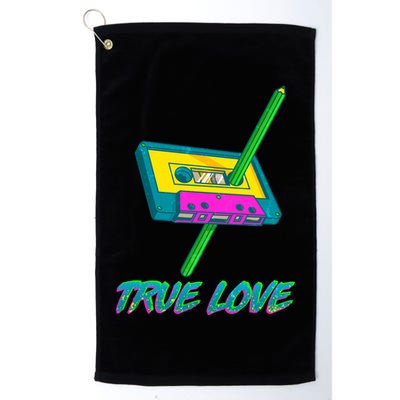 Retro True Love Golf Towel